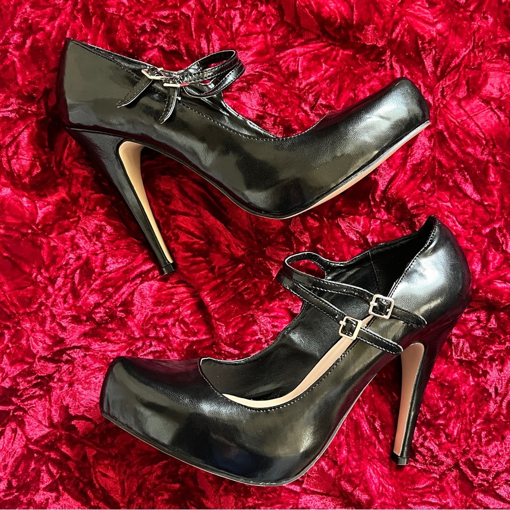 Joey Double Strap Platform Stilettos - image 1